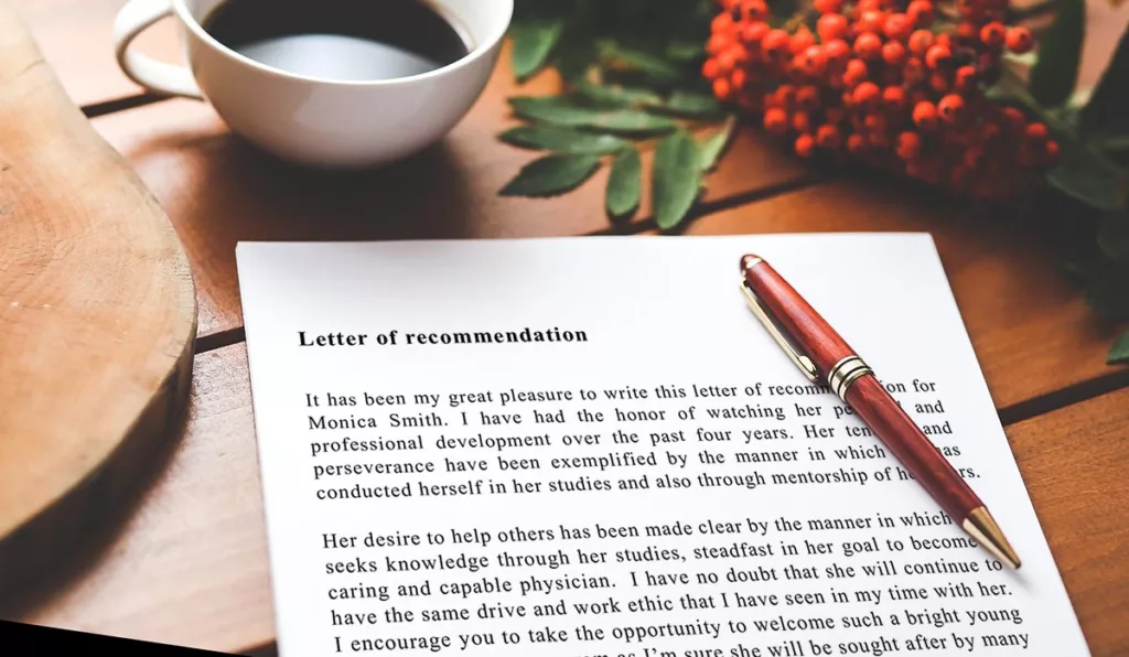 letter of recommendation
